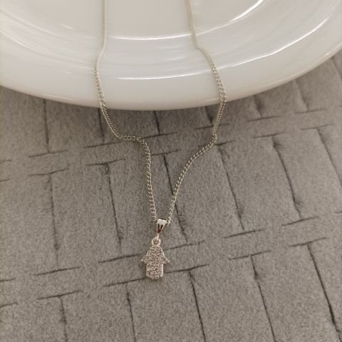 Zirkon Taşlı Kolye