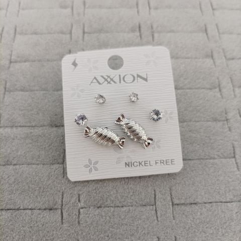 Zirkon Taşlı Set Küpe