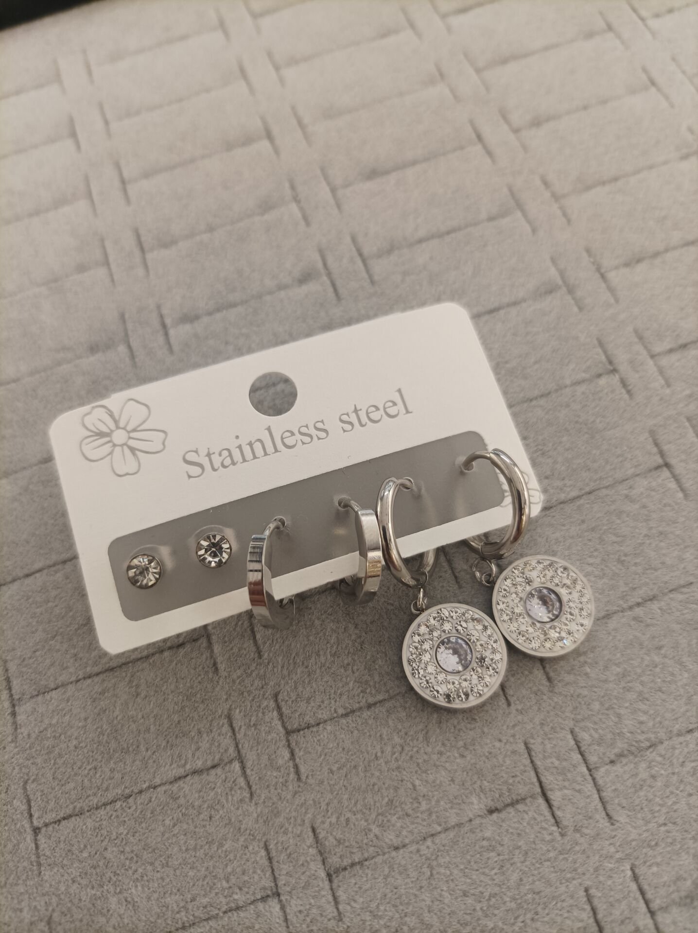 Çelik 6 lı Set Küpe