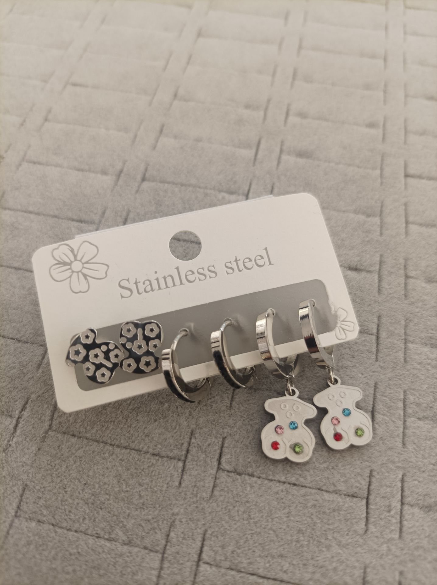 Çelik 6 lı Set Küpe