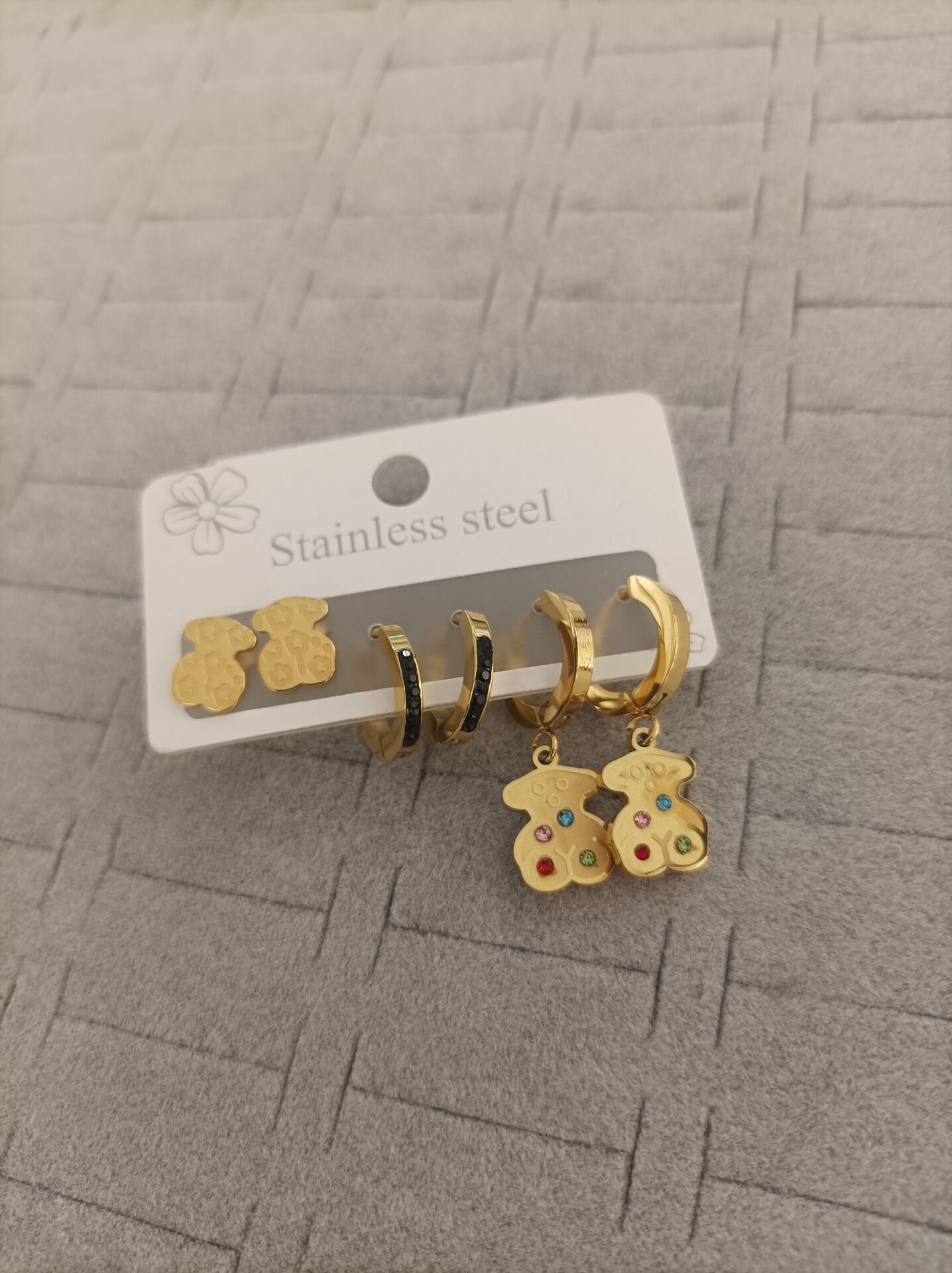 Çelik 6 lı Set Küpe