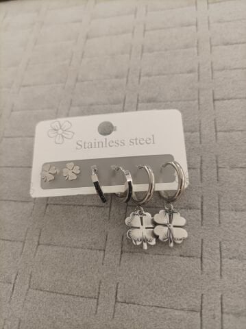 Çelik 6 lı Set Küpe