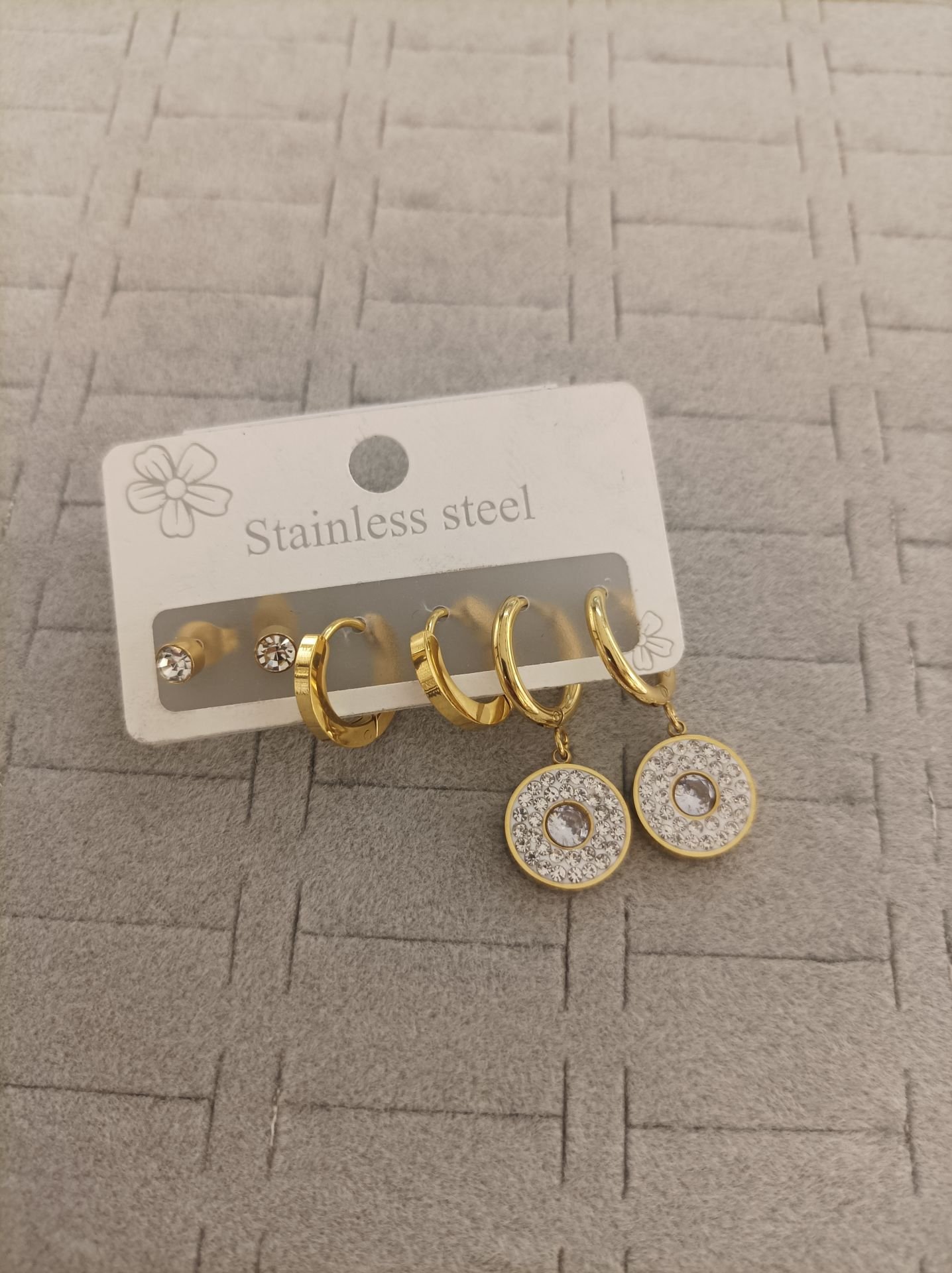 Çelik 6 lı Set Küpe