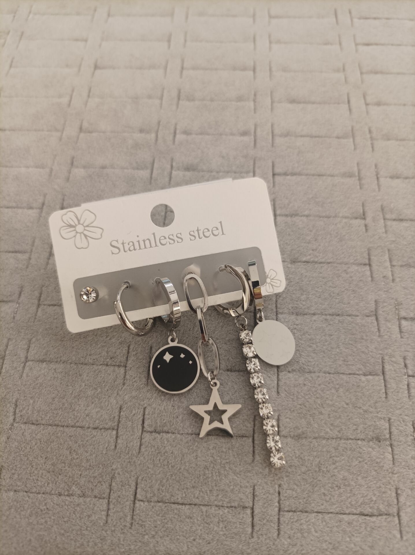 Çelik 6 lı Set Küpe