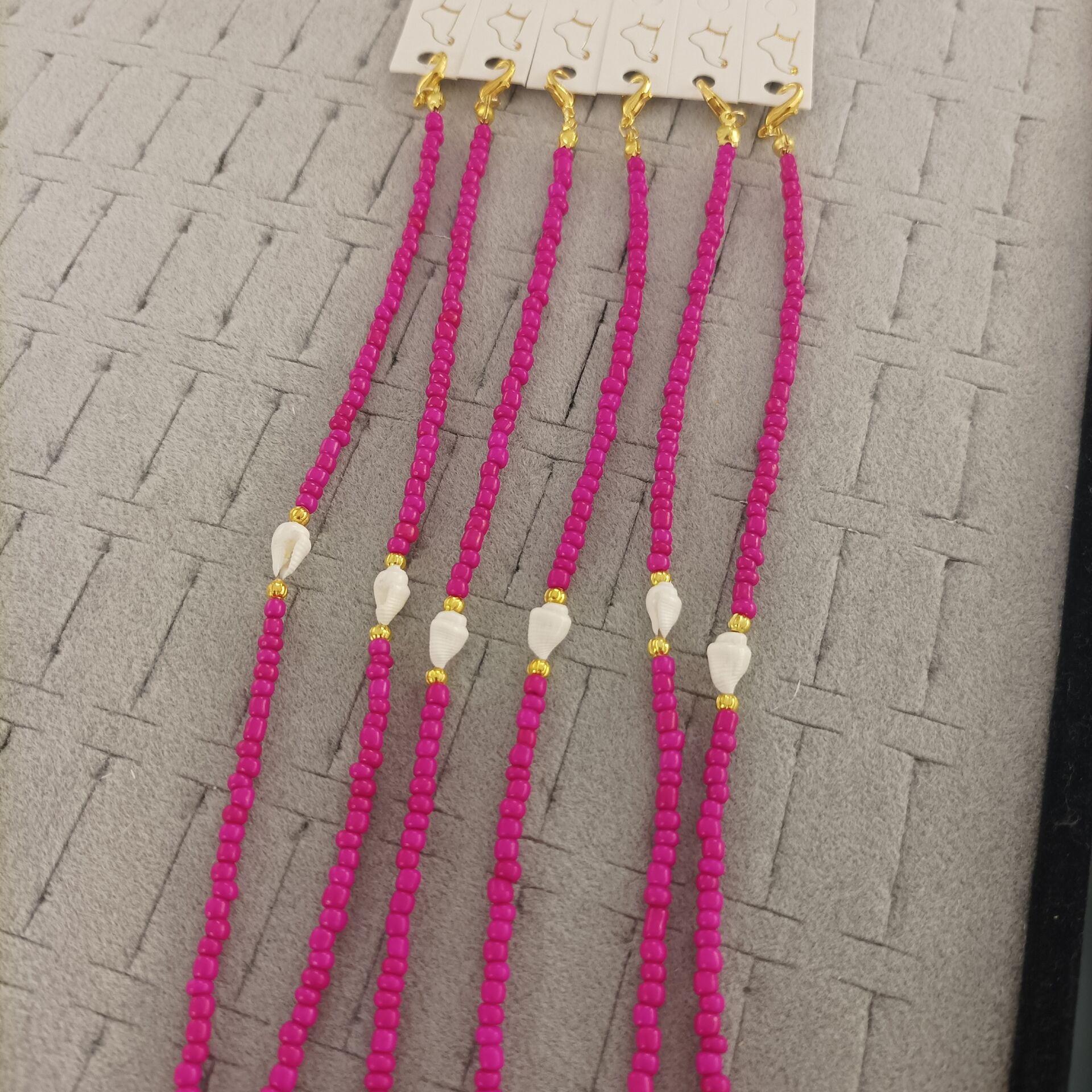 Deniz Kabuklu Kum Boncuk Halhal (Adet 15 TL)(6 adet)