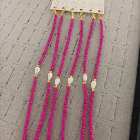 Deniz Kabuklu Kum Boncuk Halhal (Adet 15 TL)(6 adet)