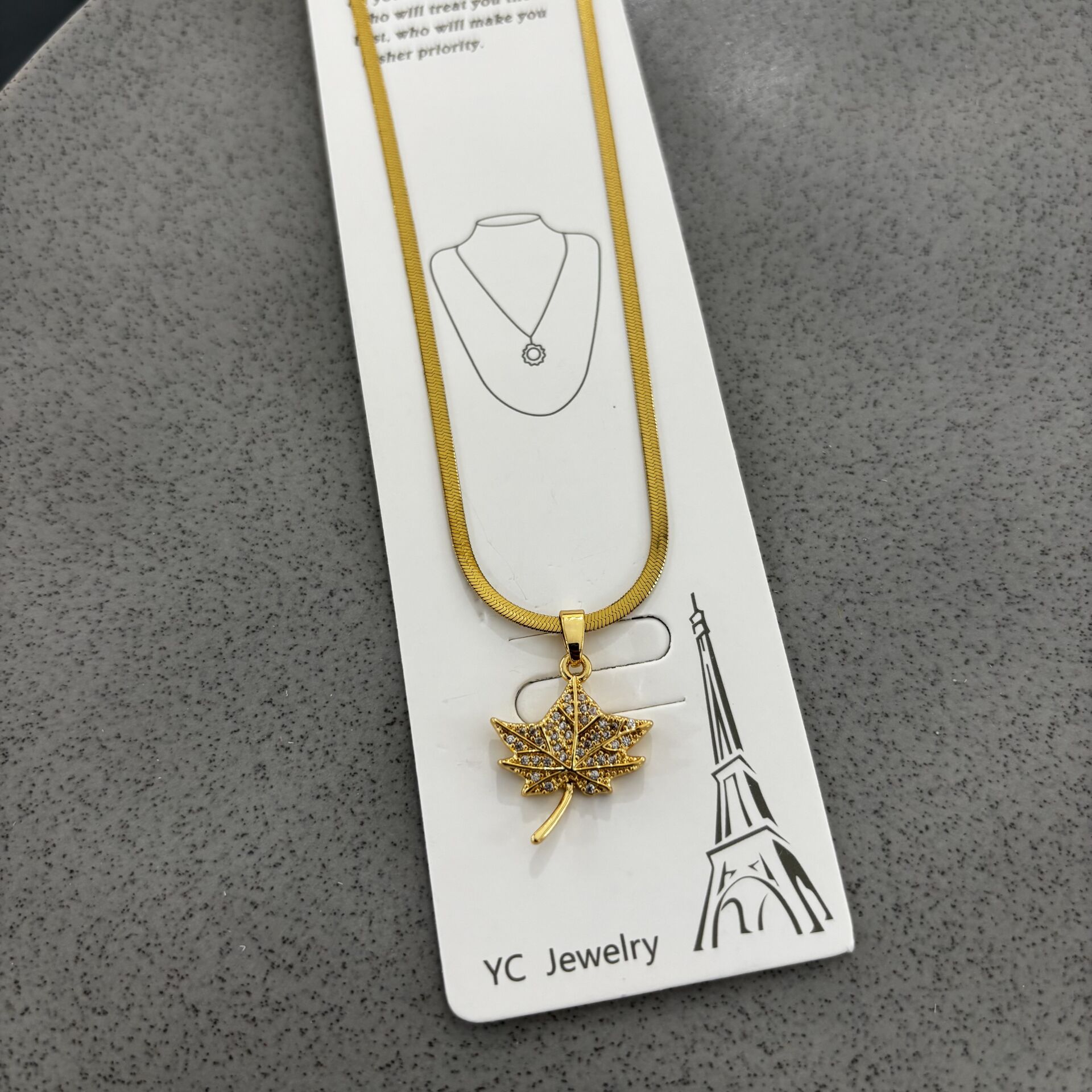 14 K Çelik Kolye