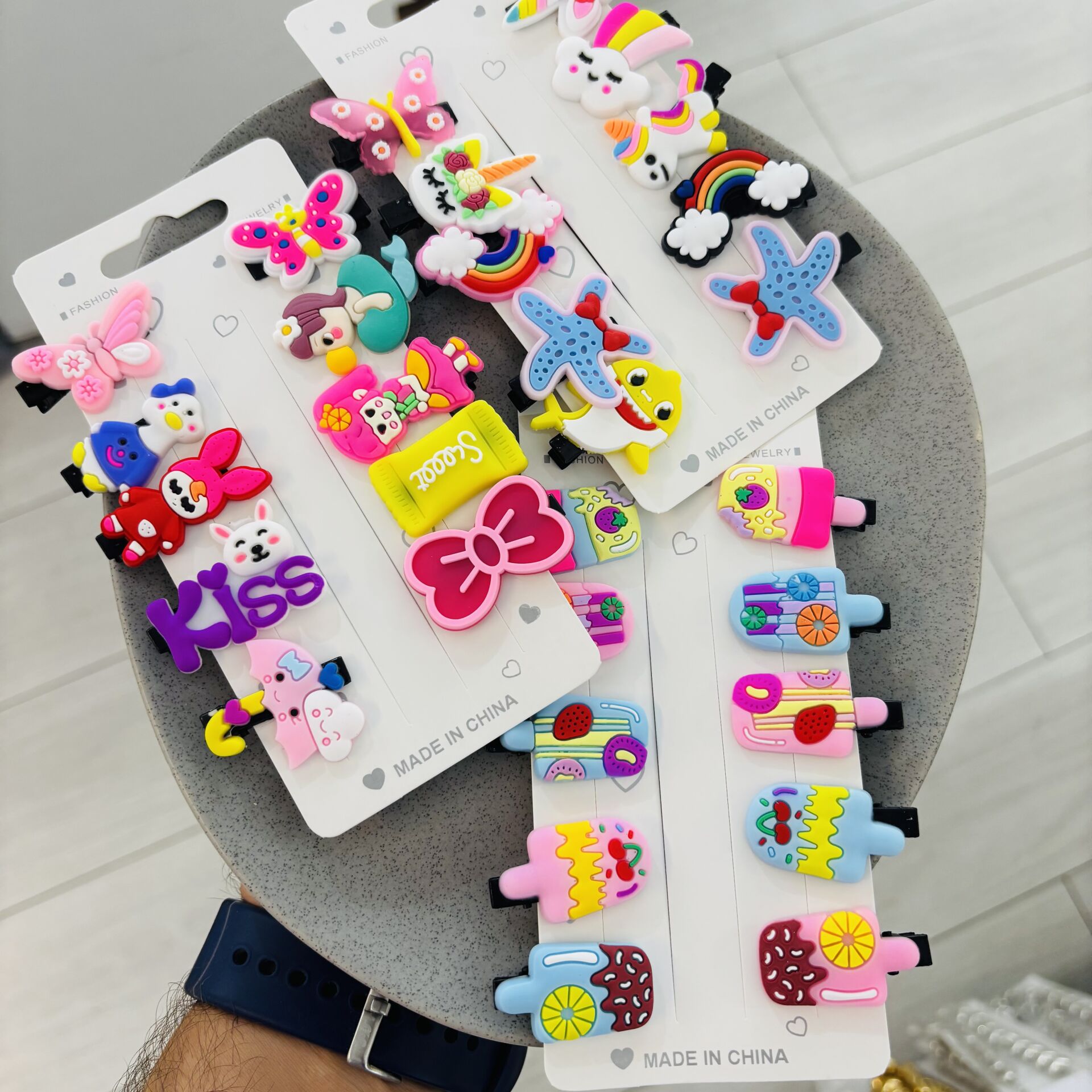 Set Çocuk Tokası (12 Set)(Paket içi Karışık Modeller)