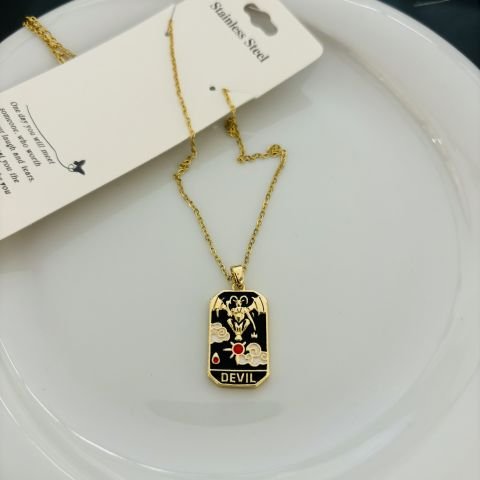 Çelik Tarot Kolye